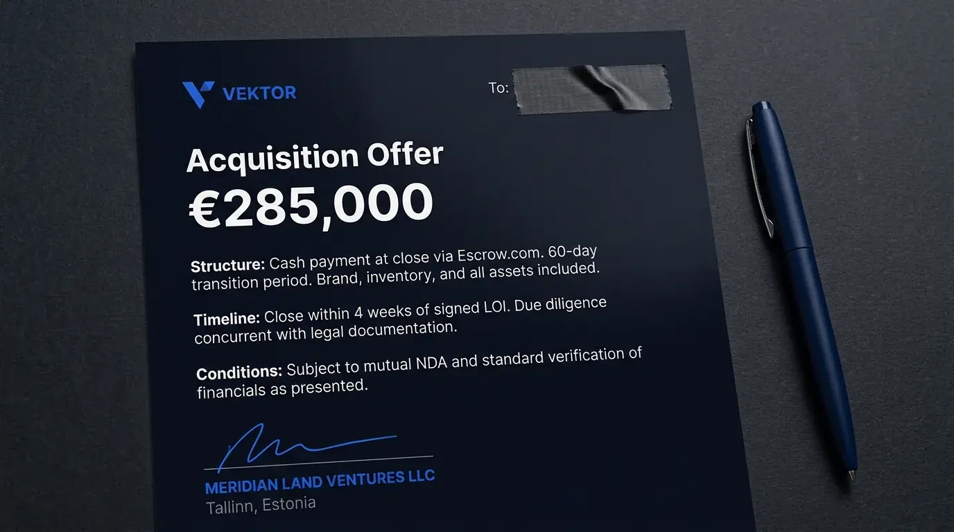 Valuation and offer